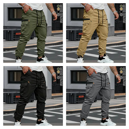 Men's Stretch Terry Work Pants – Casual Retro Fit | All-Season Daily Wear
