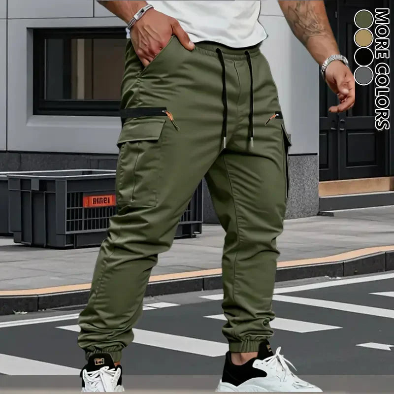 Men's Stretch Terry Work Pants – Casual Retro Fit | All-Season Daily Wear
