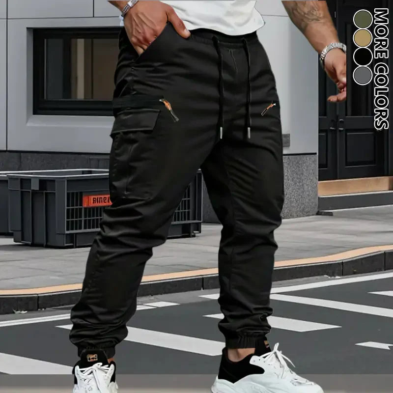 Men's Stretch Terry Work Pants – Casual Retro Fit | All-Season Daily Wear