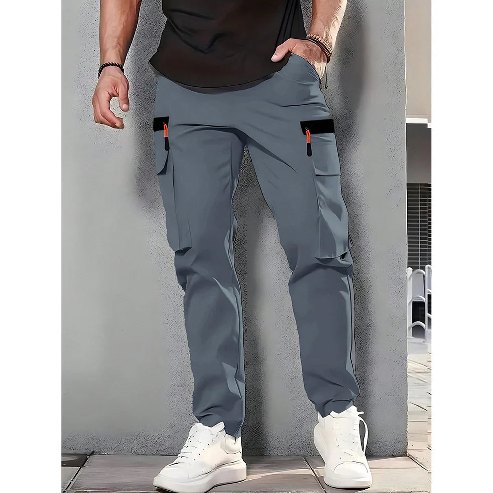 Men's Stretch Terry Work Pants – Casual Retro Fit | All-Season Daily Wear